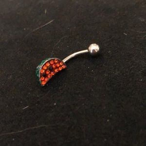 Watermelon belly ring
